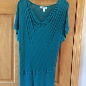 DRESS BARN DARK TEAL TOP - SIZE M - BRAND NEW